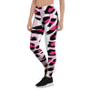 Pink Striped Leopard Women's Leggings-grizzshop