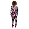 Pink Striped Leopard Women's Pajamas-grizzshop