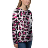 Pink Striped Leopard Women's Sweatshirt-grizzshop