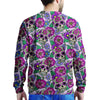 Pink Sugar Skull Floral Men's Sweatshirt-grizzshop