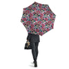 Pink Sugar Skull Floral Umbrella-grizzshop