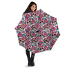 Pink Sugar Skull Floral Umbrella-grizzshop