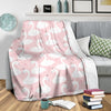 Pink Swan Pattern Print Blanket-grizzshop