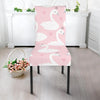 Pink Swan Pattern Print Chair Cover-grizzshop