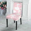 Pink Swan Pattern Print Chair Cover-grizzshop