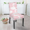 Pink Swan Pattern Print Chair Cover-grizzshop