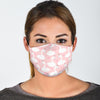 Pink Swan Pattern Print Face Mask-grizzshop