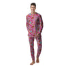 Pink Sweet Candy Print Pattern Men's Pajamas-grizzshop