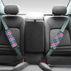 Pink Teal Plaid Tartan Seat Belt Cover-grizzshop