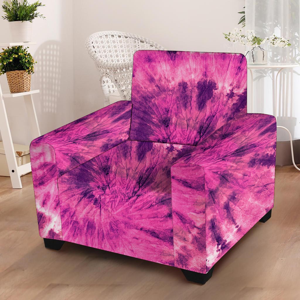 Pink Tie Dye Armchair Cover-grizzshop