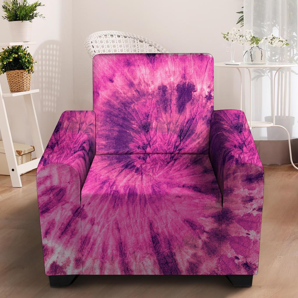 Pink Tie Dye Armchair Cover-grizzshop