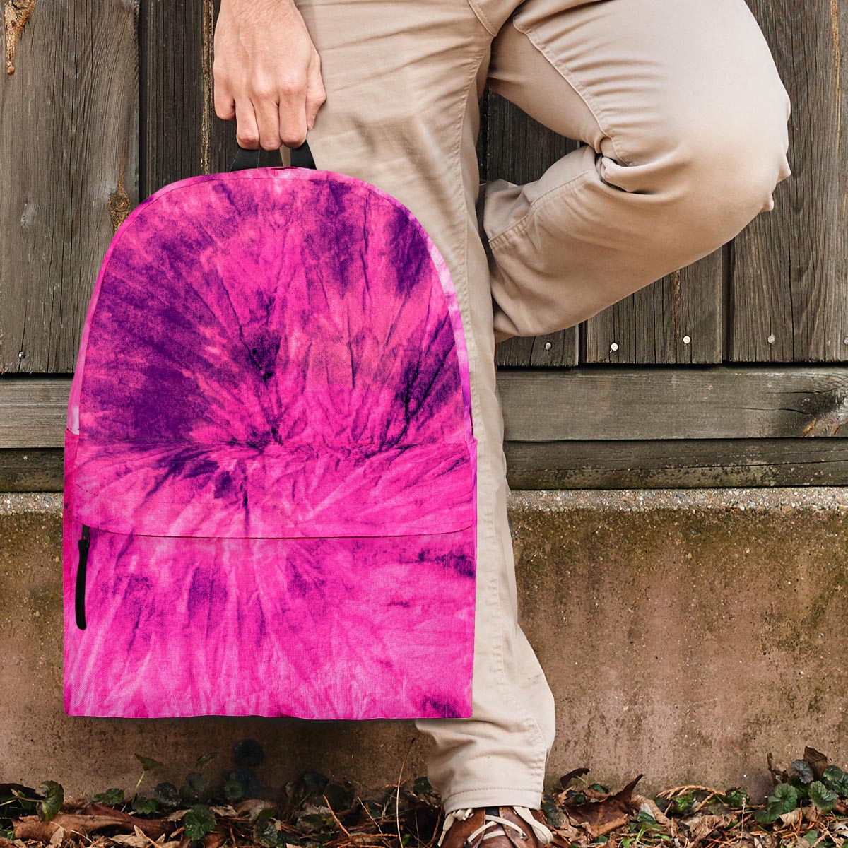 Pink Tie Dye Backpack-grizzshop