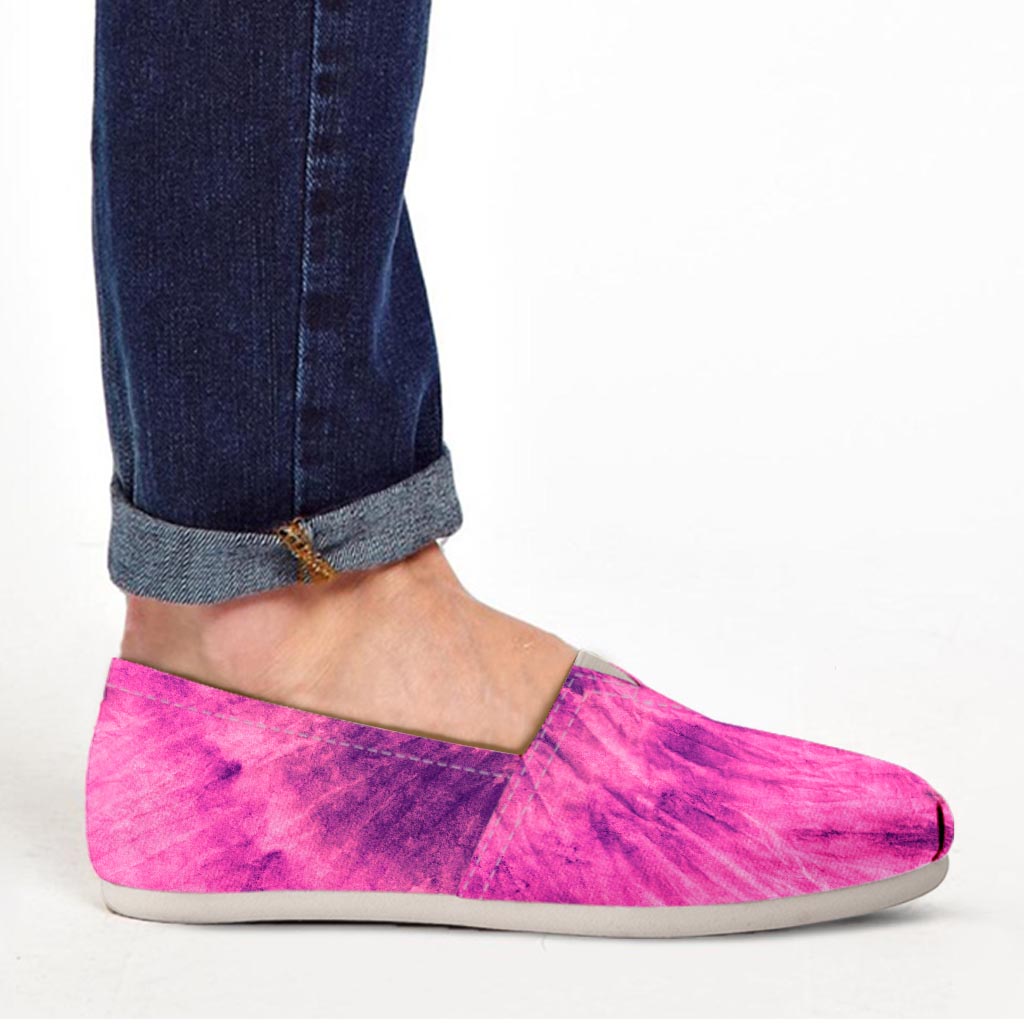 Pink Tie Dye Canvas Shoes-grizzshop
