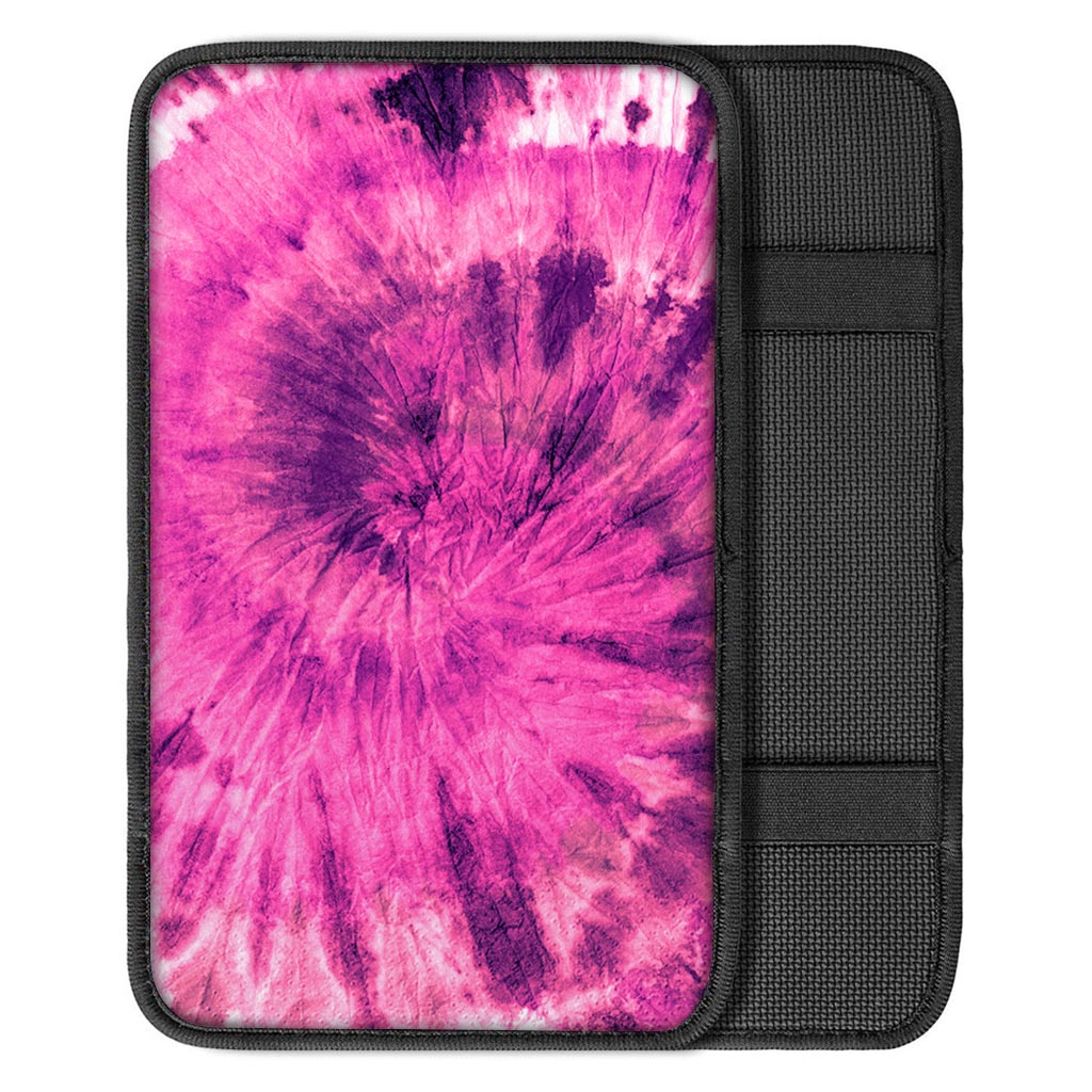 Pink Tie Dye Car Console Cover-grizzshop