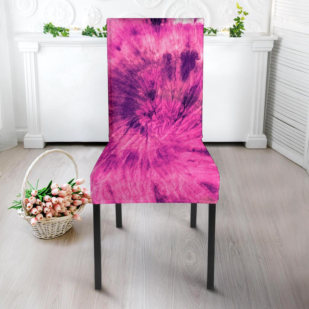 Pink Tie Dye Chair Cover-grizzshop