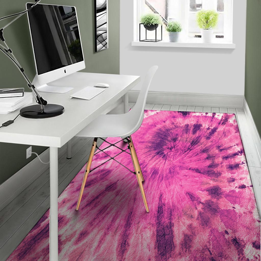 Pink Tie Dye Floor Mat-grizzshop