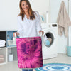 Pink Tie Dye Laundry Basket-grizzshop