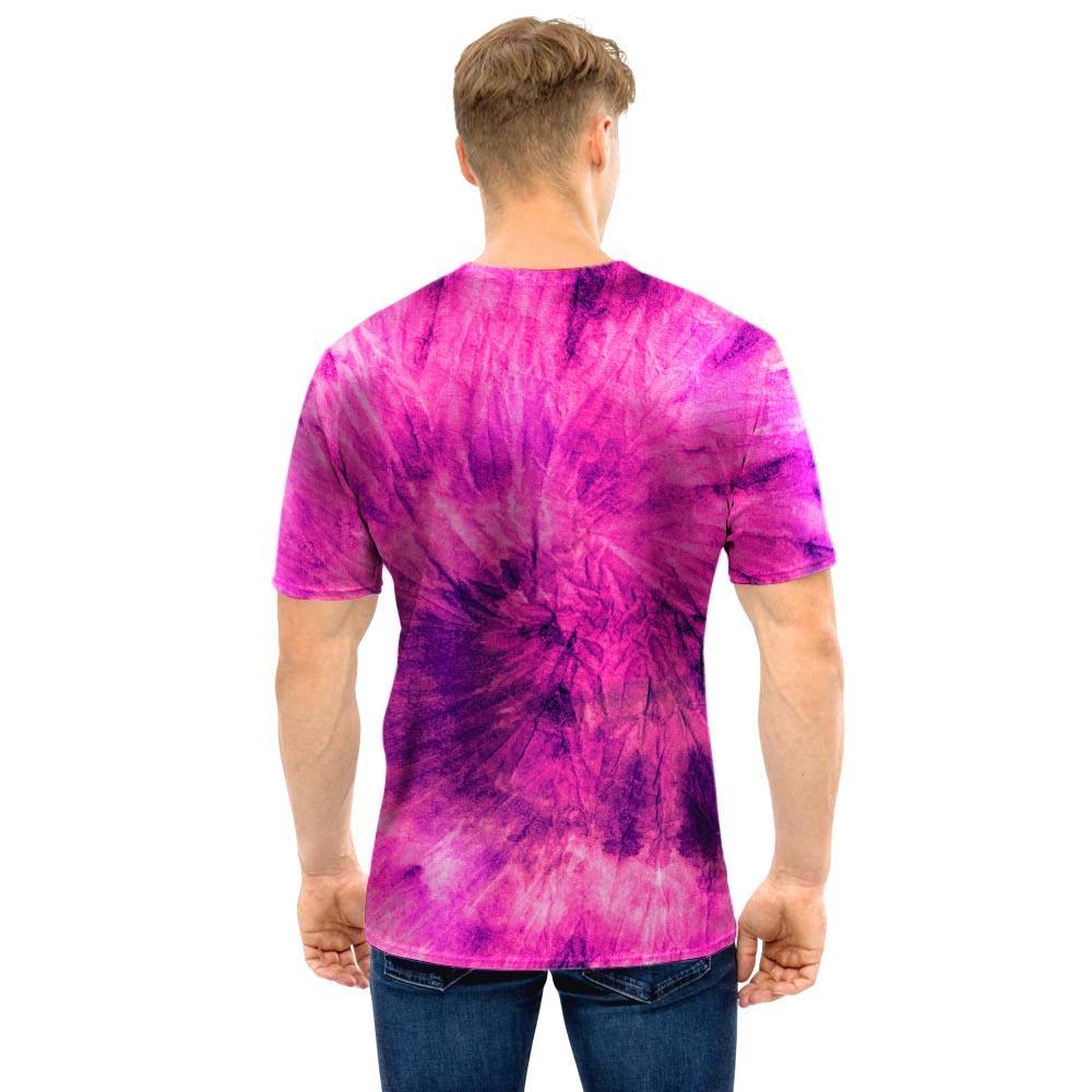 Pink Tie Dye Men T Shirt-grizzshop