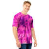 Pink Tie Dye Men T Shirt-grizzshop