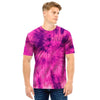 Pink Tie Dye Men T Shirt-grizzshop