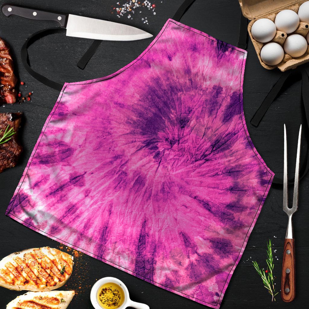 Pink Tie Dye Men's Apron-grizzshop