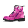 Pink Tie Dye Men's Boots-grizzshop