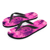 Pink Tie Dye Men's Flip Flops-grizzshop