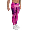 Pink Tie Dye Men's Leggings-grizzshop