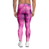 Pink Tie Dye Men's Leggings-grizzshop