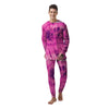 Pink Tie Dye Men's Pajamas-grizzshop