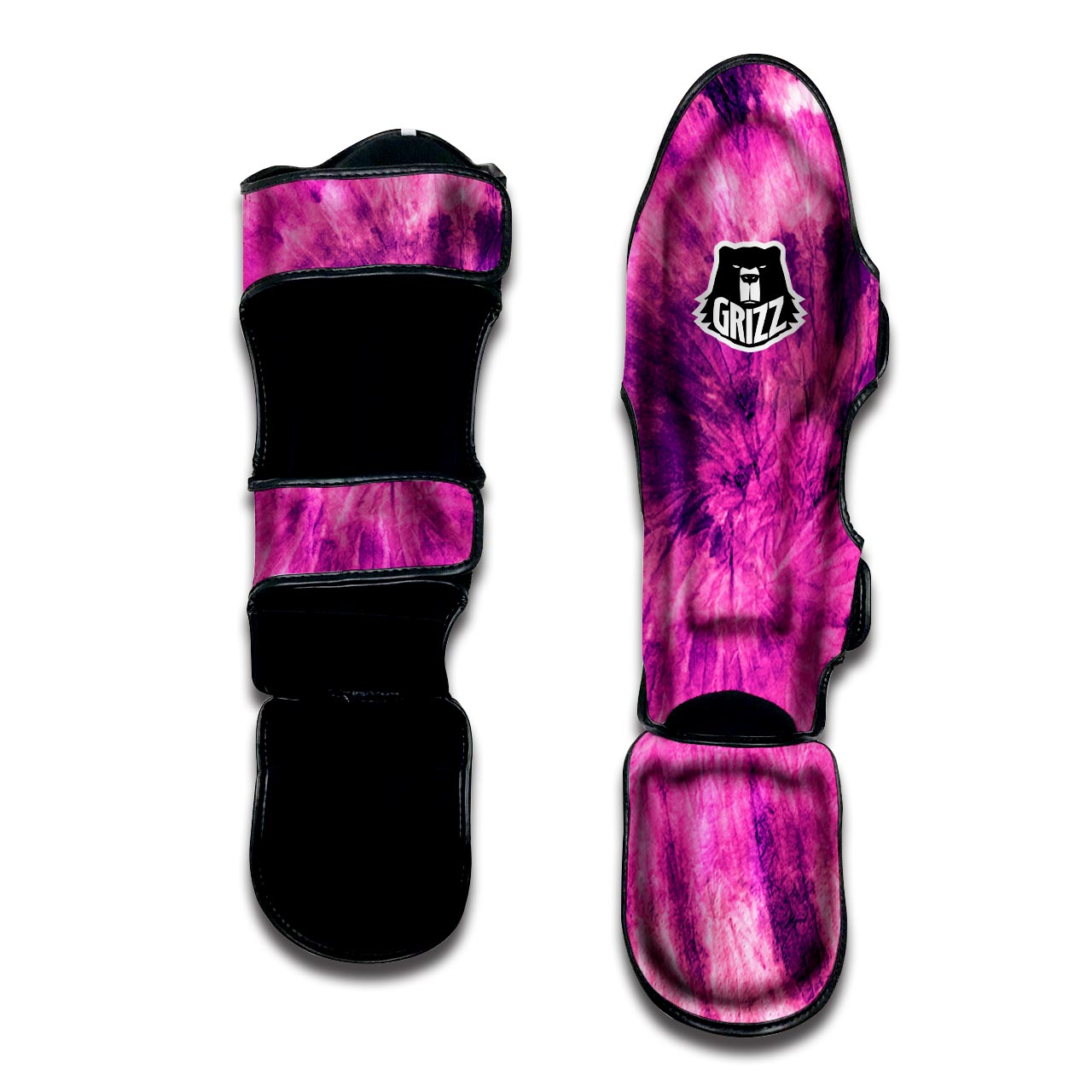 Pink Tie Dye Muay Thai Shin Guard-grizzshop