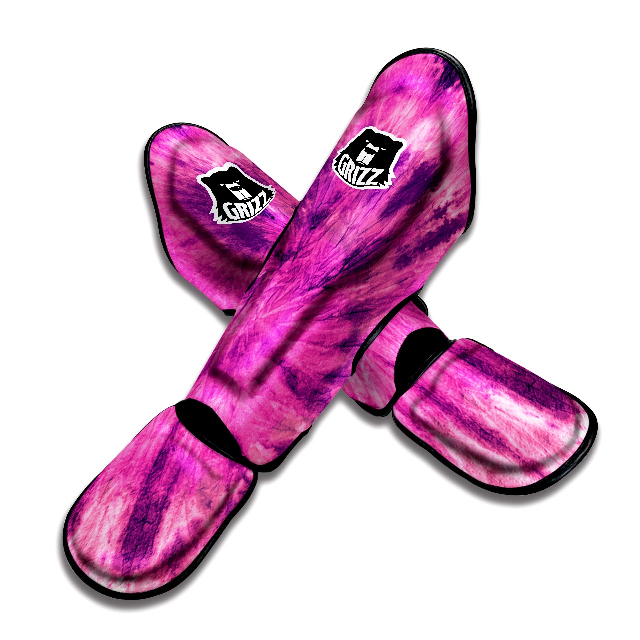 Pink Tie Dye Muay Thai Shin Guard-grizzshop