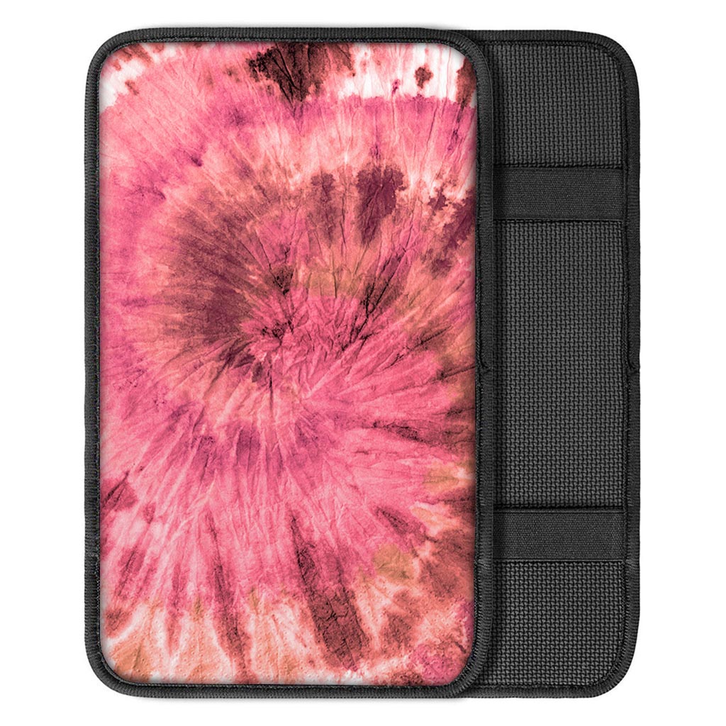 Pink Tie Dye Print Car Console Cover-grizzshop