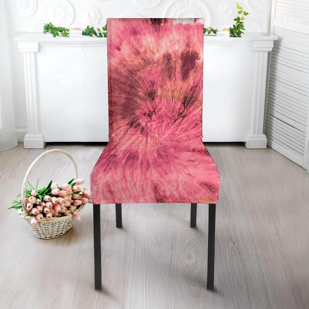 Pink Tie Dye Print Chair Cover-grizzshop