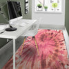 Pink Tie Dye Print Floor Mat-grizzshop