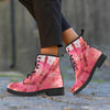 Pink Tie Dye Print Men's Boots-grizzshop