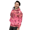 Pink Tie Dye Print Men's Hoodie-grizzshop