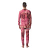 Pink Tie Dye Print Men's Pajamas-grizzshop