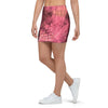 Pink Tie Dye Print Mini Skirt-grizzshop