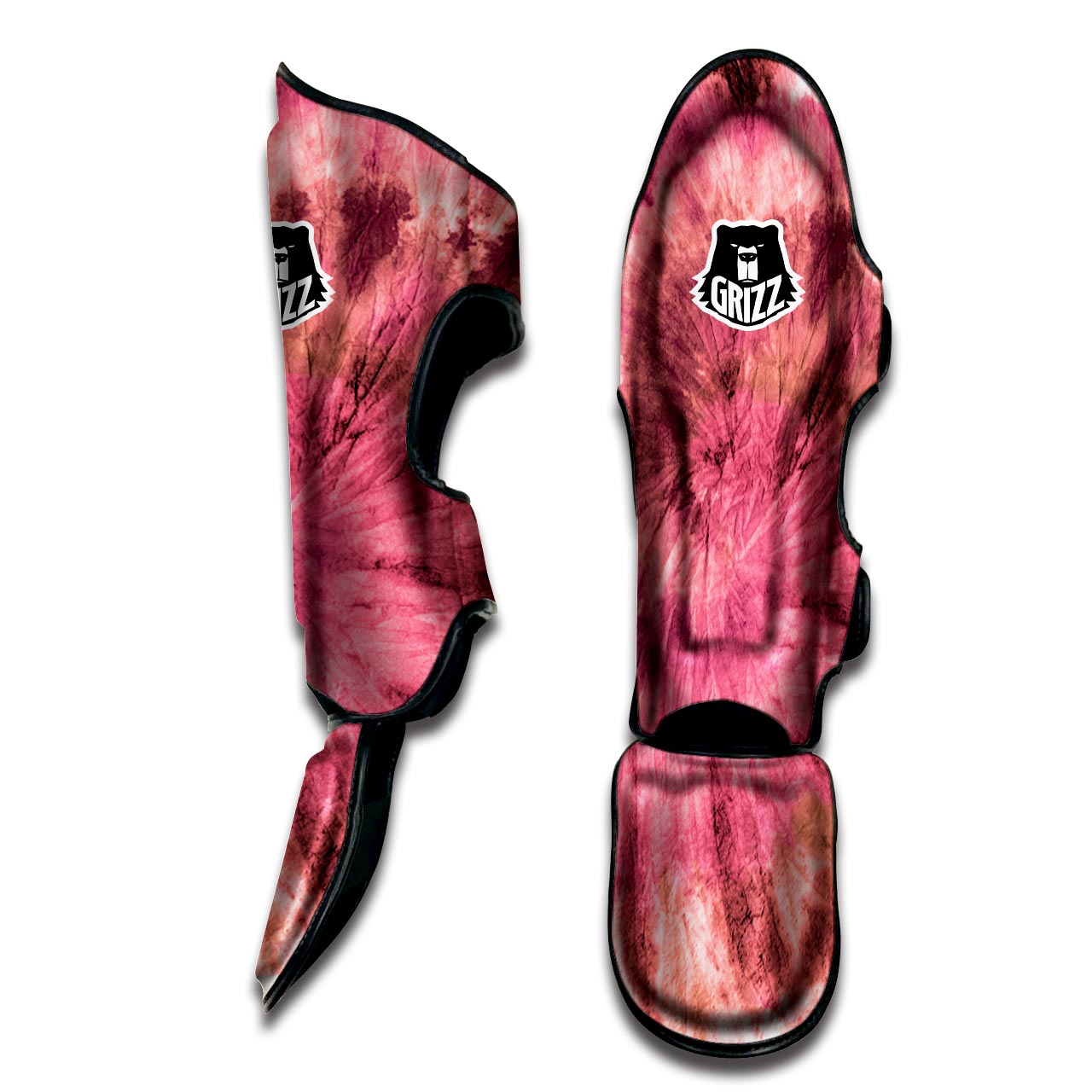 Pink Tie Dye Print Muay Thai Shin Guard-grizzshop