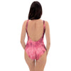 Pink Tie Dye Print One Piece Swimsuite-grizzshop