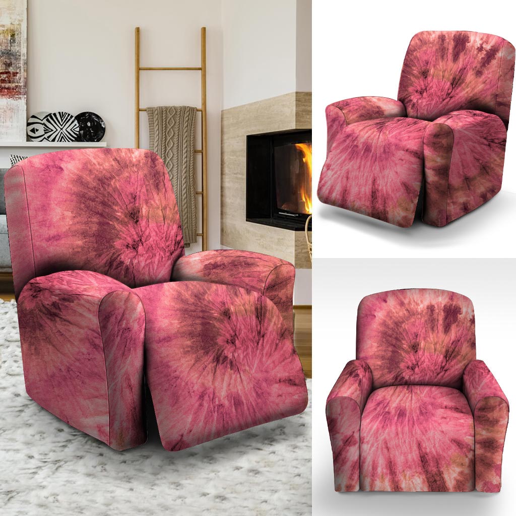 Pink Tie Dye Print Recliner Cover-grizzshop