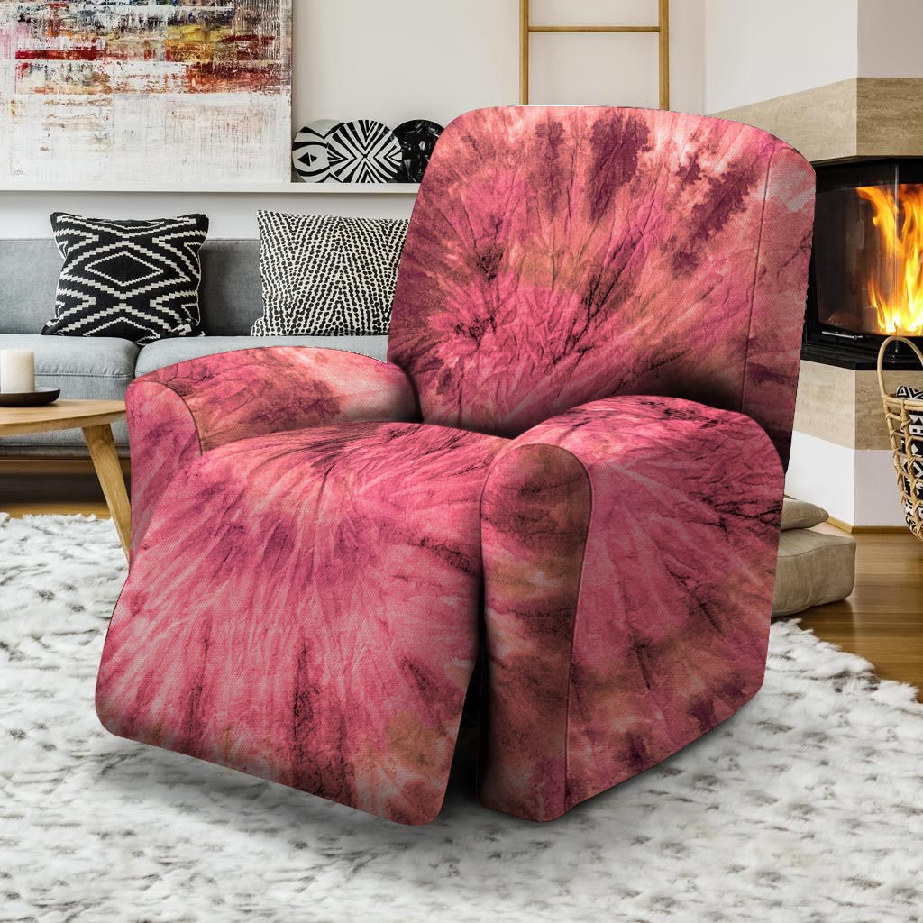 Pink Tie Dye Print Recliner Cover-grizzshop