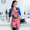 Pink Tie Dye Print Women's Apron-grizzshop