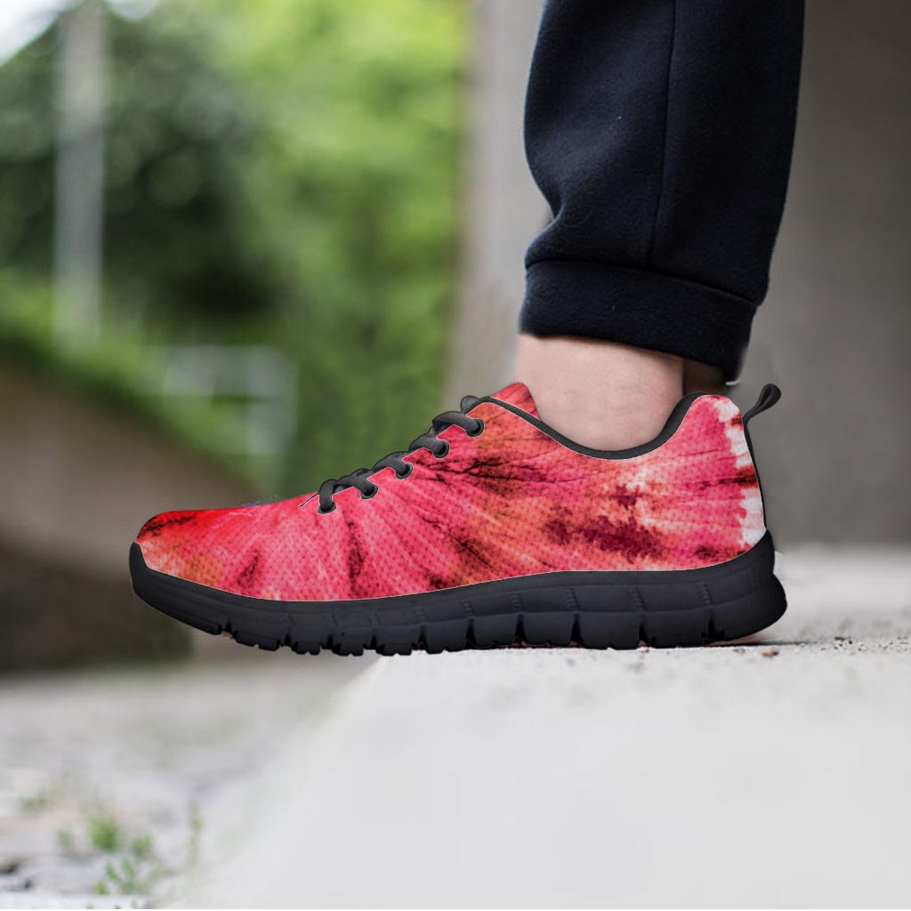 Pink Tie Dye Print Women's Sneakers-grizzshop