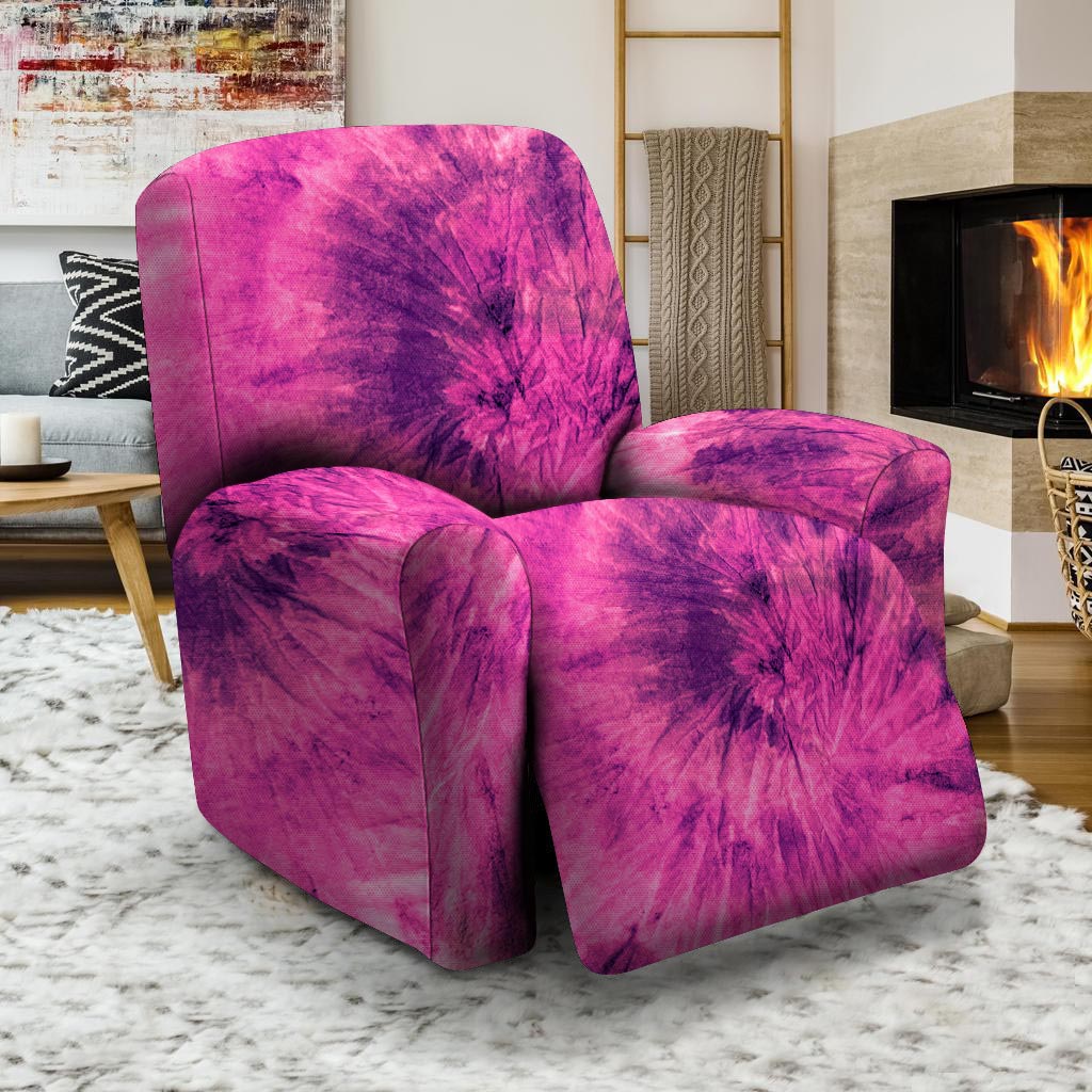 Pink Tie Dye Recliner Cover-grizzshop