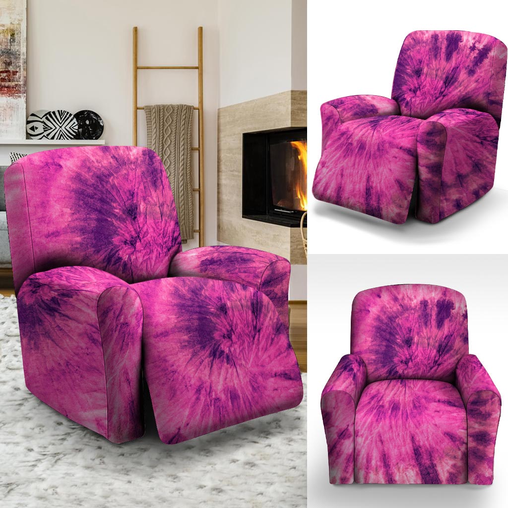 Pink Tie Dye Recliner Cover-grizzshop