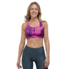 Pink Tie Dye Sports Bra-grizzshop