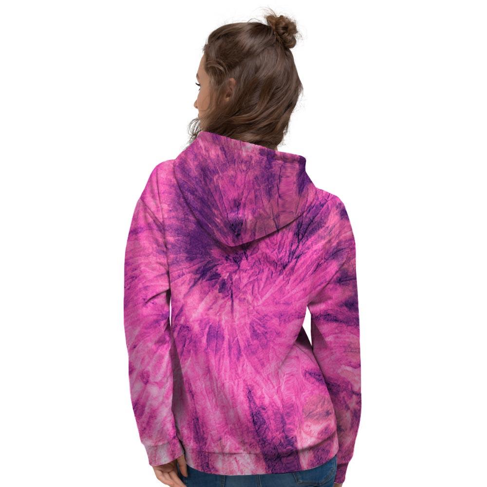 Pink Tie Dye Women's Hoodie-grizzshop