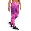 Pink Tie Dye Women's Joggers-grizzshop